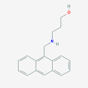B080652 3-[(Anthracen-9-ylmethyl)-amino]-propan-1-OL CAS No. 14131-13-6