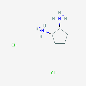 molecular formula C5H14Cl2N2 B8065262 [(1R,2S)-2-azaniumylcyclopentyl]azanium;dichloride 