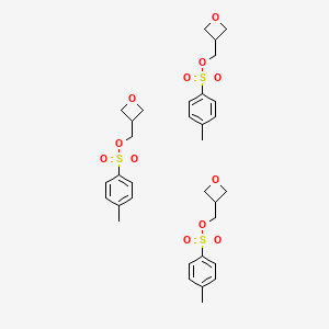 molecular formula C33H42O12S3 B8065275 3-Oxetanemethanol, 3-(4-methylbenzenesulfonate) 