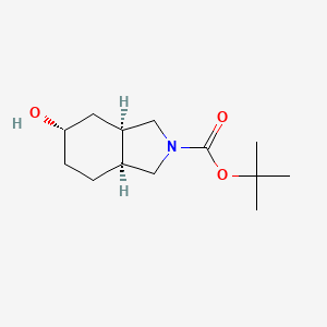 2H-Isoindole-2-carboxylic acid, octahydro-5-hydroxy-, 1,1-dimethylethyl ester, (3aR,5S,7aS)-rel-