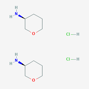 molecular formula C10H24Cl2N2O2 B8065338 (S)-Tetrahydro-2h-pyran-3-amine, HCl 
