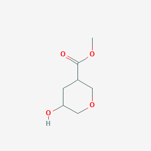 molecular formula C7H12O4 B8065356 Methyl 5-hydroxyoxane-3-carboxylate 