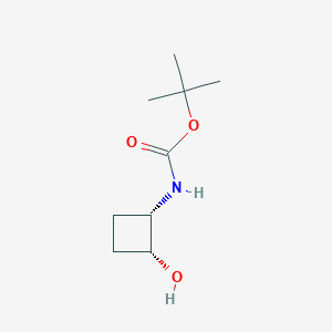 Tert-butyl n-[(1s,2r)-2-hydroxycyclobutyl]carbamate,rel-