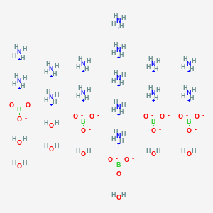 molecular formula B5H76N15O23 B8065410 Pentadecaazanium;pentaborate;octahydrate 