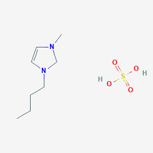 molecular formula C8H18N2O4S B8065416 1-butyl-3-methyl-2H-imidazole;sulfuric acid 