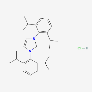 molecular formula C27H39ClN2 B8065439 1,3-Bis-(2,6-diisopropylphenyl)-2,3-dihydro-1H-iMidazole HCl 