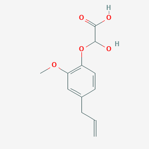molecular formula C12H14O5 B8065461 2-Hydroxy-2-[2-methoxy-4-(prop-2-en-1-yl)phenoxy]acetic acid 