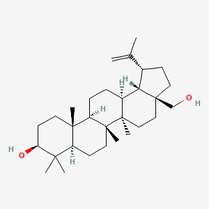 molecular formula C30H50O2 B8065493 (1R,3aS,5aR,5bR,7aR,9S,11aR,11bR,13aS,13bS)-3a-(hydroxymethyl)-5a,5b,8,8,11a-pentamethyl-1-prop-1-en-2-yl-1,2,3,4,5,6,7,7a,9,10,11,11b,12,13,13a,13b-hexadecahydrocyclopenta[a]chrysen-9-ol 