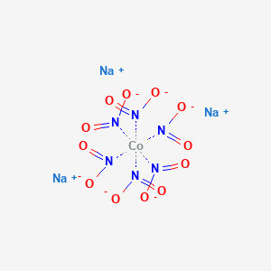molecular formula CoN6Na3O12-3 B8065540 Sodium hexanitrocobaltate(III) 