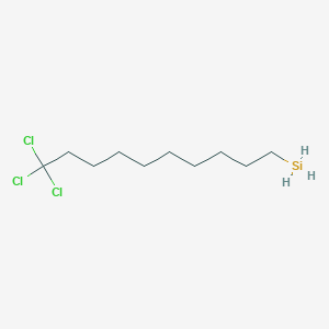 molecular formula C10H21Cl3Si B8065550 10,10,10-Trichlorodecylsilane 