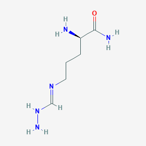 molecular formula C6H15N5O B8065591 (2R)-2-amino-5-carbamimidamidopentanamide diHCl 