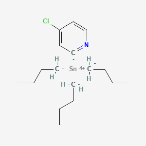 molecular formula C17H30ClNSn B8065599 butane;4-chloro-2H-pyridin-2-ide;tin(4+) 