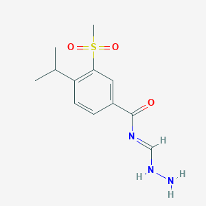 N-(hydrazinylmethylidene)-3-methylsulfonyl-4-propan-2-ylbenzamide