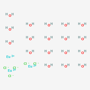 molecular formula Cl5Eu3H36O18+4 B8065640 Europium chloride (EuCl3), hexahydrate (8CI,9CI) 