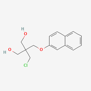 molecular formula C15H17ClO3 B8065650 2-(Chloromethyl)-2-((2-naphthyloxy)methyl)-1,3-propanediol CAS No. 842-91-1