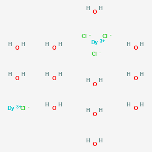 molecular formula Cl4Dy2H24O12+2 B8065679 Dysprosium chloride (DyCl3), hexahydrate (8CI,9CI) 