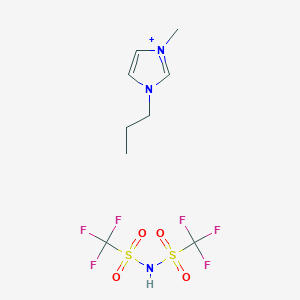 molecular formula C9H14F6N3O4S2+ B8065734 1-methyl-3-propylimidazol-1-ium;1,1,1-trifluoro-N-(trifluoromethylsulfonyl)methanesulfonamide 