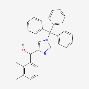 molecular formula C31H28N2O B8065758 1H-Imidazole-4-methanol, alpha-(2,3-dimethylphenyl)-1-(triphenylmethyl)- 