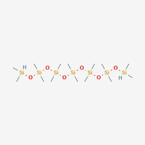 molecular formula C14H44O6Si7 B8065784 Bis[[[dimethylsilyloxy(dimethyl)silyl]oxy-dimethylsilyl]oxy]-dimethylsilane 