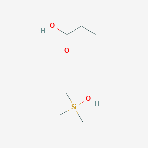 molecular formula C6H16O3Si B8065785 Hydroxy(trimethyl)silane;propanoic acid 