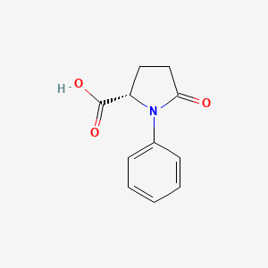 molecular formula C11H11NO3 B8065813 5-Oxo-1-phenylproline 