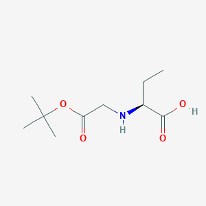molecular formula C10H19NO4 B8065824 Butanoic acid, 2-[[(1,1-dimethylethoxy)carbonyl]methylamino]-, (S)- 