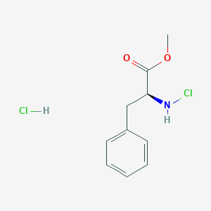 molecular formula C10H13Cl2NO2 B8065834 L-Phenylalanine, chloro-, methyl ester, hydrochloride (1:1) 