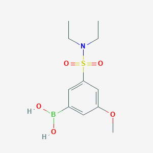 molecular formula C11H18BNO5S B8065981 (3-(N,N-Diethylsulfamoyl)-5-methoxyphenyl)boronic acid 