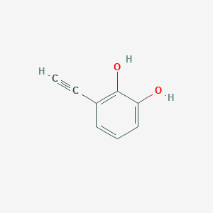 molecular formula C8H6O2 B8066033 3-Ethynyl-2-hydroxy-phenol 