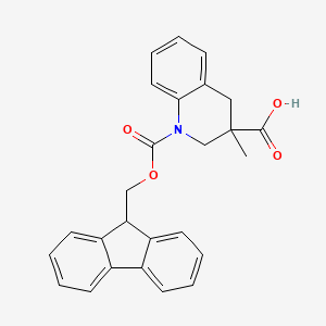 1-{[(9H-fluoren-9-yl)methoxy]carbonyl}-3-methyl-1,2,3,4-tetrahydroquinoline-3-carboxylic acid