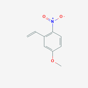 molecular formula C9H9NO3 B8066138 2-Ethenyl-4-methoxy-1-nitrobenzene CAS No. 126759-31-7