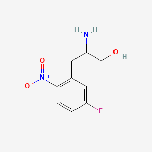 2-Amino-3-(5-fluoro-2-nitrophenyl)propan-1-ol
