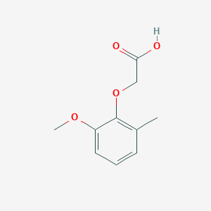molecular formula C10H12O4 B8066220 2-(2-甲氧基-6-甲基苯氧基)乙酸 CAS No. 38206-99-4