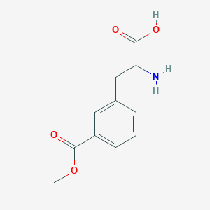 molecular formula C11H13NO4 B8066265 3-(2-Amino-2-carboxy-ethyl)-benzoic acid methyl ester 