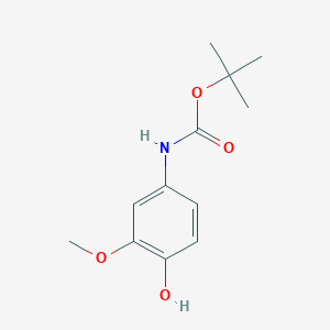 molecular formula C12H17NO4 B8066274 Tert-butyl n-(4-hydroxy-3-methoxyphenyl)carbamate 