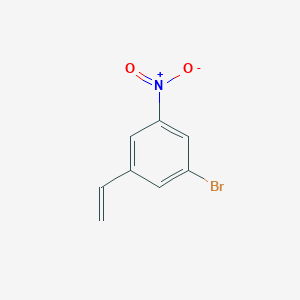 molecular formula C8H6BrNO2 B8066275 1-Bromo-3-ethenyl-5-nitrobenzene 