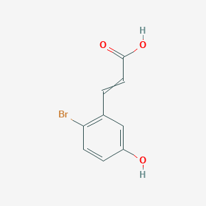 molecular formula C9H7BrO3 B8066285 2-Bromo-5-hydroxycinnamic acid 