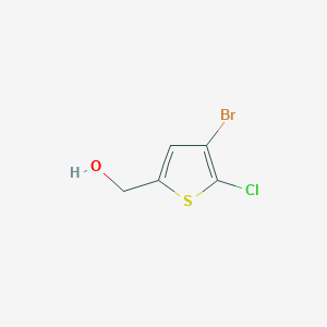 molecular formula C5H4BrClOS B8066289 (4-Bromo-5-chlorothiophen-2-yl)methanol 
