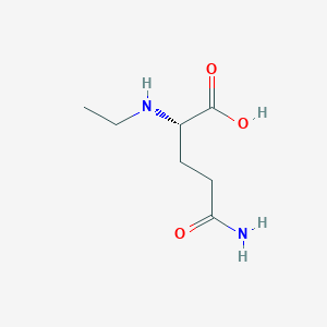molecular formula C7H14N2O3 B8066359 (2S)-4-carbamoyl-2-(ethylamino)butanoic acid 