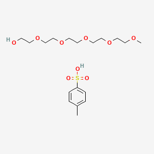 molecular formula C18H32O9S B8066368 2,5,8,11,14-Pentaoxahexadecan-16-ol, 4-methylbenzenesulfonate 