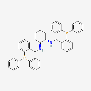 molecular formula C44H44N2P2 B8066394 1,2-Cyclohexanediamine, N1,N2-bis[[2-(diphenylphosphino)phenyl]methyl]-, (1S,2S)- 
