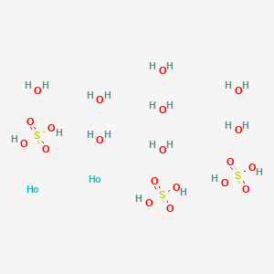 molecular formula H22Ho2O20S3 B8066524 Holmium;sulfuric acid;octahydrate 