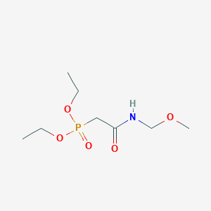 molecular formula C8H18NO5P B8066563 Phosphonic acid, P-[2-(methoxymethylamino)-2-oxoethyl]-, diethyl ester 