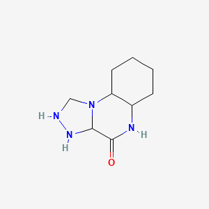 molecular formula C9H16N4O B8066564 2,3,3a,5,5a,6,7,8,9,9a-decahydro-1H-[1,2,4]triazolo[4,3-a]quinoxalin-4-one 