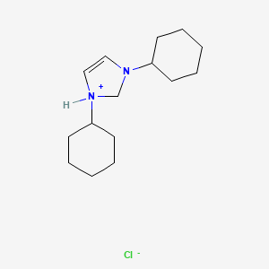 molecular formula C15H27ClN2 B8066583 1H-Imidazolium, 1,3-dicyclohexyl-, chloride 