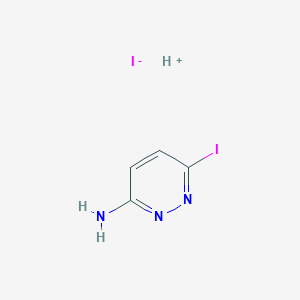 molecular formula C4H5I2N3 B8066617 CID 118627172 