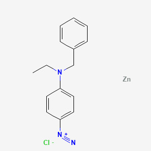 4-[Benzyl(ethyl)amino]benzenediazonium;ZINC;chloride