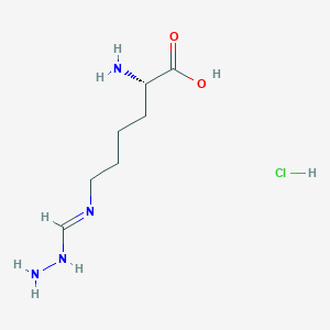 molecular formula C7H17ClN4O2 B8066658 L-Lysine, N6-(aminoiminomethyl)-, monohydrochloride 