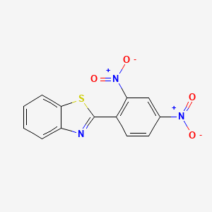 molecular formula C13H7N3O4S B8066667 Benzothiazole, 2-(2,4-dinitrophenyl)- 