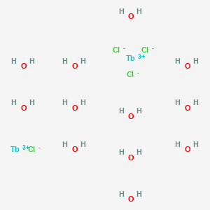 molecular formula Cl4H24O12Tb2+2 B8066674 Terbium(3+);tetrachloride;dodecahydrate 